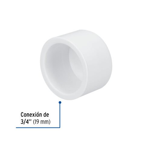 45424 - Tapón de PVC 3/4", Foset