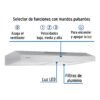 45438 - Campana extractora 75cm, empotrable, acero inoxidable, Foset