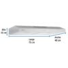 45438 - Campana extractora 75cm, empotrable, acero inoxidable, Foset