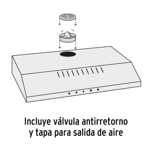 45438 - Campana extractora 75cm, empotrable, acero inoxidable, Foset