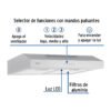 45439 - Campana extractora 50cm, empotrable, acero inoxidable, Foset