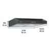 454412 45441 - Campana extractora 50 cm, empotrable, negra, Foset