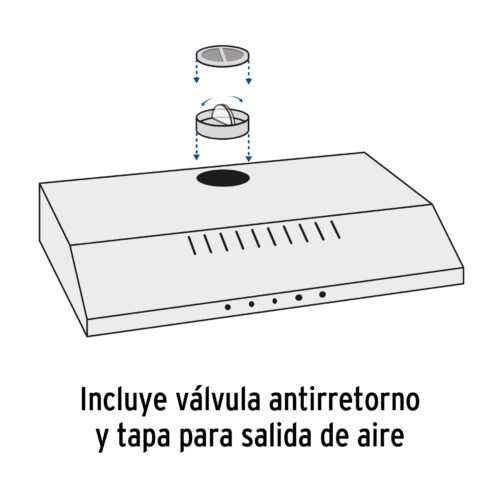 454414 45441 - Campana extractora 50 cm, empotrable, negra, Foset