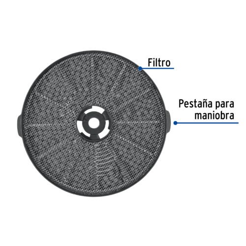 45442 - Filtro de carbón para campanas CAME-80/60