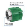 45453 - Adaptador PPR 1-1/4" hembra con inserto metálico, Foset