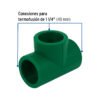 45465 - Tee sencilla de PPR 1-1/4", Foset