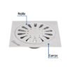 454721 45472 - Resumidero cuadrado 6"x 6", acero inoxidable, gota, Aqua