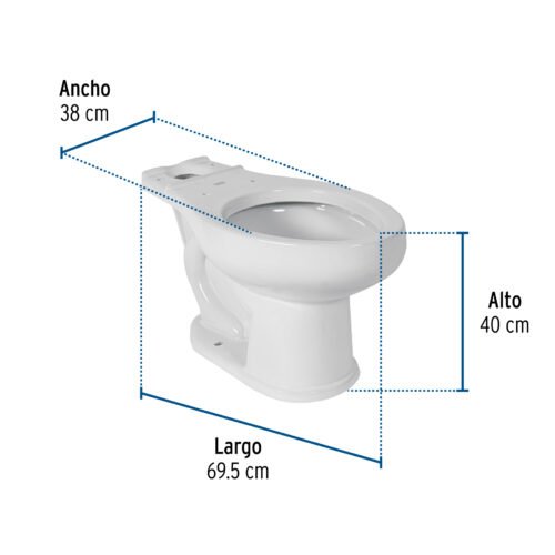 454772 45477 - Taza alargada de porcelana, blanco, FOSET