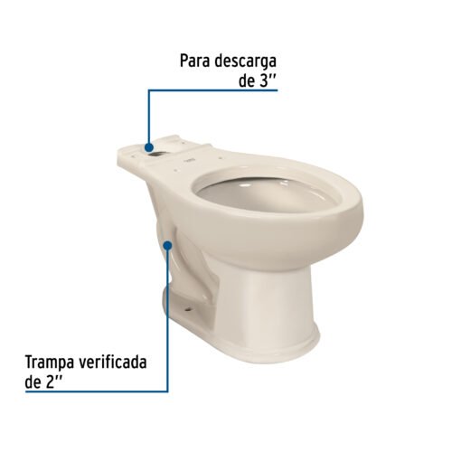 454791 45479 - Taza alargada de porcelana, marfil, FOSET