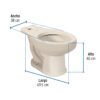 454792 45479 - Taza alargada de porcelana, marfil, FOSET