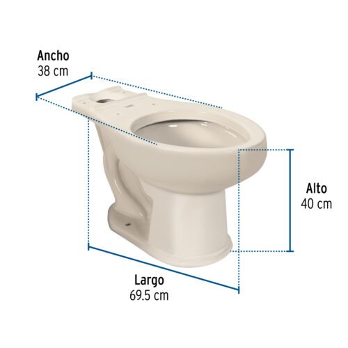 454792 45479 - Taza alargada de porcelana, marfil, FOSET