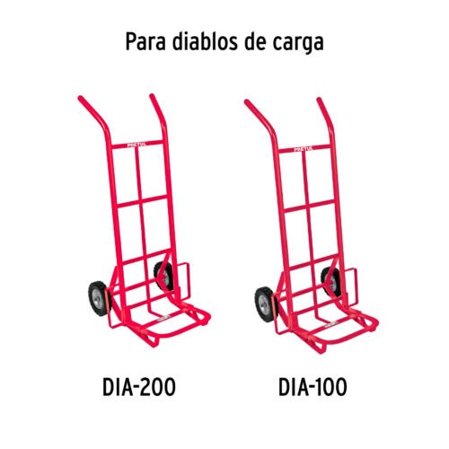 45482 - Rueda de hule sólido 7" para diablo, un balero, Pretul