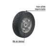 45483 - Rueda de hule sólido 7" para diablo, doble balero, Pretul