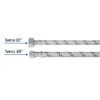 454892 45489 - Manguera lavabo/fregadero, acero inox, 1/2" x 3/8", 40 cm