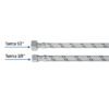 454902 45490 - Manguera lavabo/fregadero, acero inox, 1/2" x 3/8", 55 cm