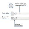 454921 45492 - Manguera lavabo/fregadero, vinilo, 1/2" x 3/8", 40cm, plást/lat