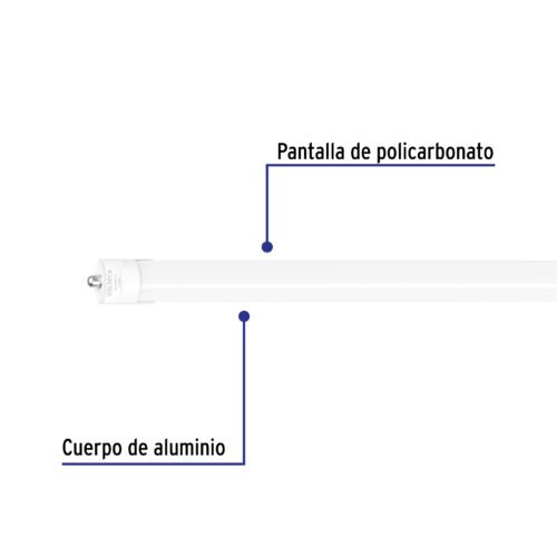 45498 - Tubo de LED T8 36 W base Fa8, policarbonato opalino, VOLTECK