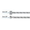 45500 - Manguera p/WC, acero inox, 3/8"x7/8", 40cm, plástico/latón