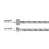 45501 - Manguera p/WC, acero inox, 3/8"x7/8", 50cm, plástico/latón