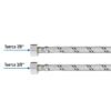 45502 - Manguera p/WC, acero inox, 3/8"x7/8", 40cm, latón/latón