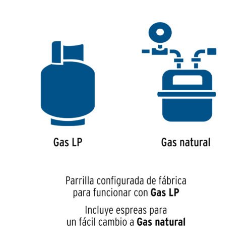 45509 - Parrilla gas empotrable 30cm, 2 quem, inox, esmalte, Foset