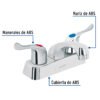 455111 45511 - Mezcladora 4" lavabo, ABS, palanca, BASIC