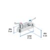 455113 45511 - Mezcladora 4" lavabo, ABS, palanca, BASIC