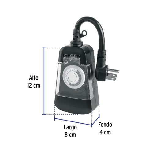 45519 - Temporizador analógico para uso en exteriores, Volteck