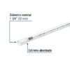 45520 - Tubo de 1-1/4" PVC hidráulico cédula 40, 3m, 1.9kg, FOSET