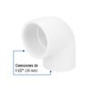 45524 - Codo 90° de PVC de 1-1/2", Foset