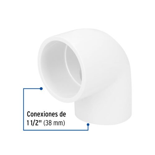 45524 - Codo 90° de PVC de 1-1/2", Foset