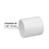 45529 - Cople de PVC cédula 40 de 1-1/4", Foset