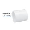 45530 - Cople de PVC cédula 40 de 1-1/2", Foset