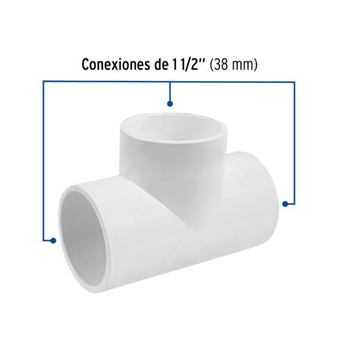 45533 - Tee sencilla de PVC 1-1/2", Foset