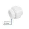 45544 - Tuerca unión lisa de PVC 2", Foset