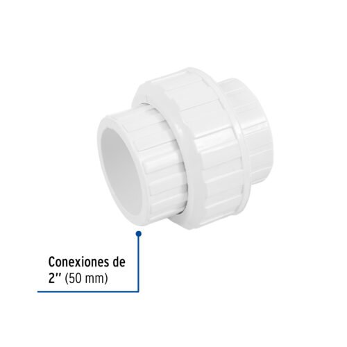45544 - Tuerca unión lisa de PVC 2", Foset