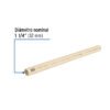 45560 - Tubo de 1-1/4" CPVC hidráulico RD 11, 3m, 1.5kg, FOSET