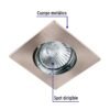 455652 45565 - Luminario cuadrado satín spot dirigible, lámpara no incluida