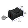 45573 - Regulador de voltaje de 1200 VA / 600 W 8 contactos, Volteck