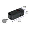 45574 - Regulador de voltaje de 1600 VA / 800 W 8 contactos, Volteck
