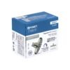 455816 45581 - Regadera satín 4" plato redondo, sin brazo, Foset Element