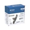 45582 - Regadera satín 6" plato redondo, sin brazo, Foset Element