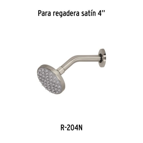 45587 45587 - Brazo y chapetón de repuesto para regadera, latón, satinado