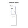 45593 - Placa armada 1 interruptor, 3 módulos, Española, blanco