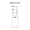45595 - Placa armada 2 interruptores, 1.5 módulos, Española, blanco
