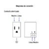 456031 45603 - Placa armada 1contacto, 2puertos USB, 1.5mod,Española,blanco