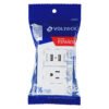 456034 45603 - Placa armada 1contacto, 2puertos USB, 1.5mod,Española,blanco