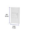 456042 45604 - Placa armada 1 interruptor de timbre,1.5mod, Española,blanco