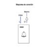456043 45604 - Placa armada 1 interruptor de timbre,1.5mod, Española,blanco