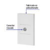 456051 45605 - Placa armada 1 toma de TV, 1.5 módulos, Española, blanco